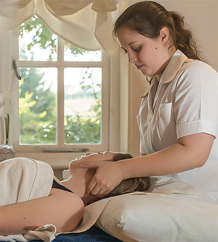 Katherine treating neck pain